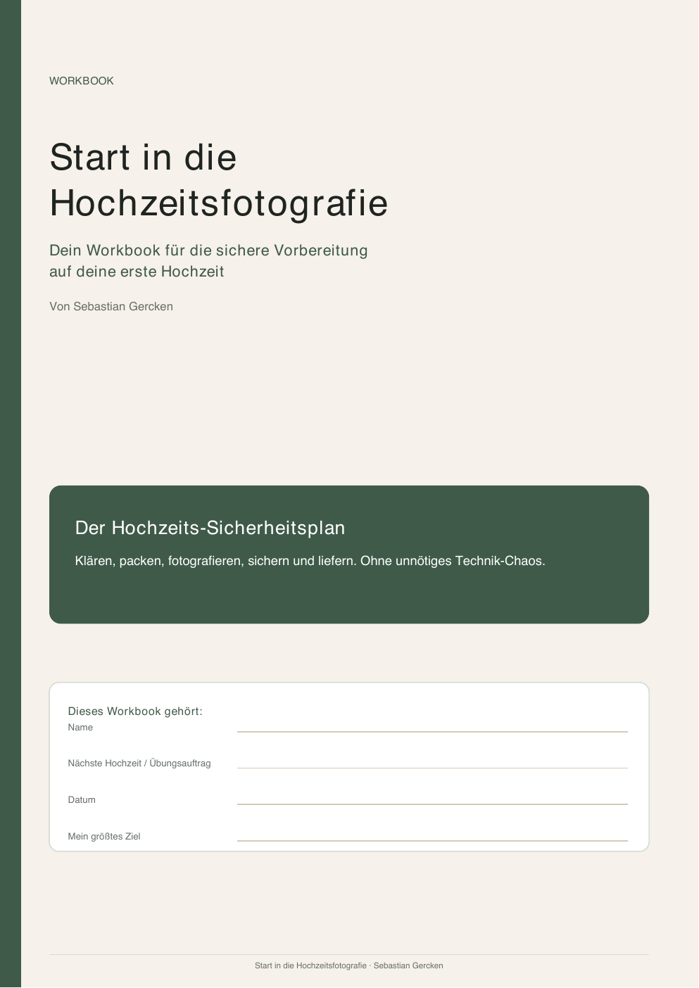 Cover des Hochzeitsfoto Business Starter Guides