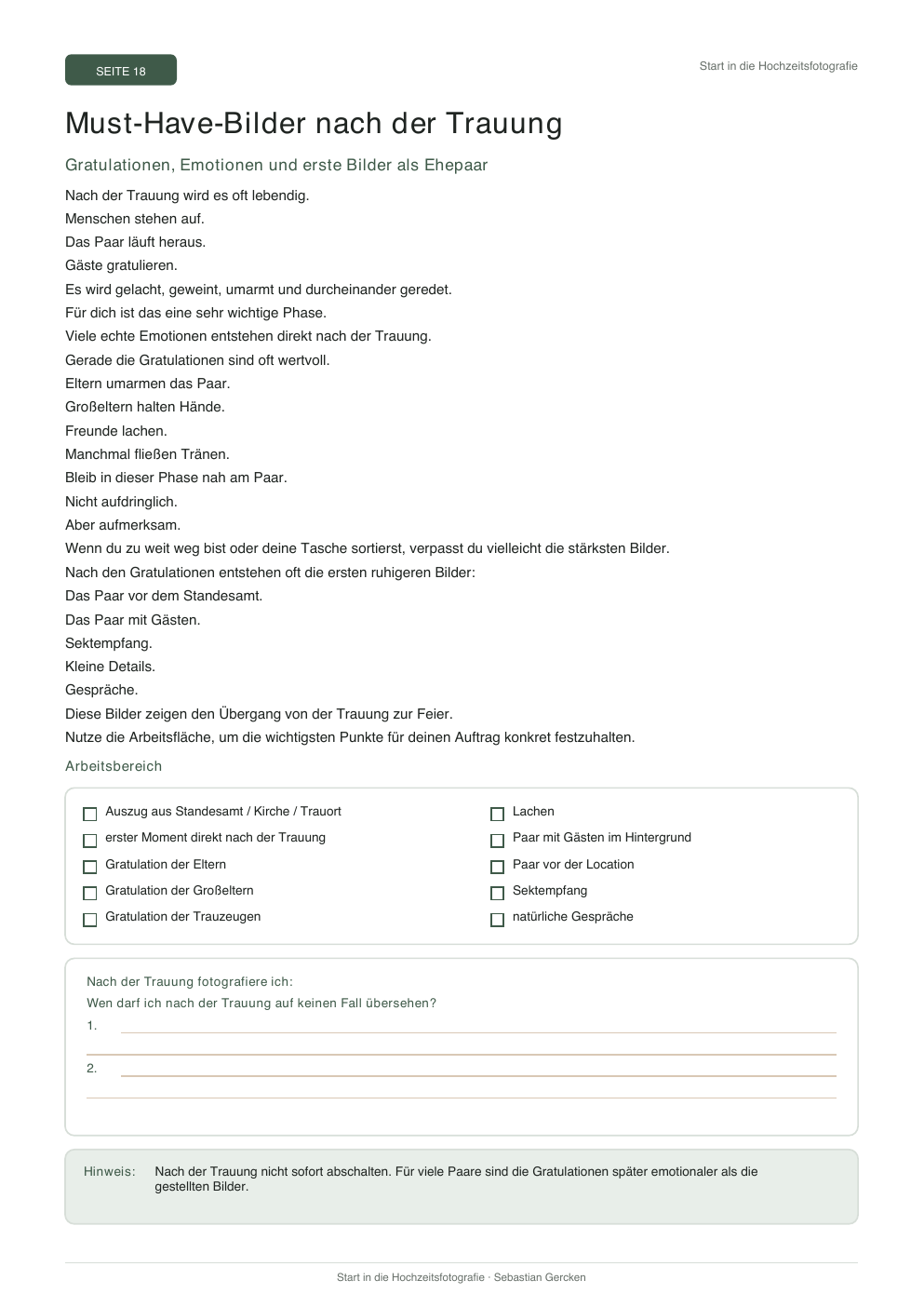 Einblick in den Starter Guide