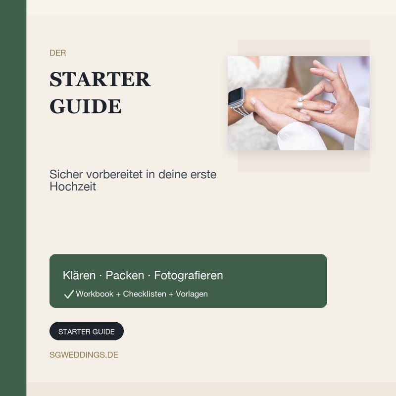 Produktbild Hochzeitsfoto-Business Starter Guide